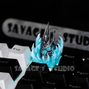 WOW Commander Helm Artisan Resin Keycaps for Mechanical Keyboard Personalized Keycaps